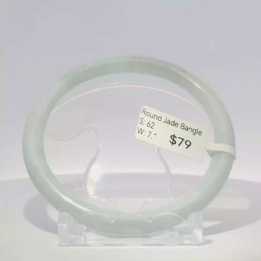 Natural Burmese Jadeite Bangle – Size 63 | SL094