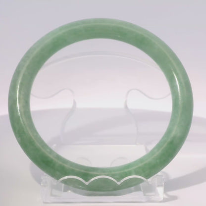 57 Green Apple Round Jade Bangle